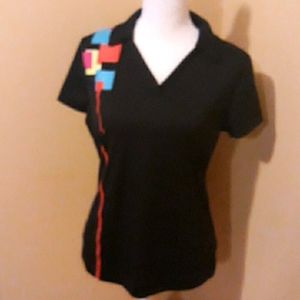 Slazenger Black Top with Colorful Accents